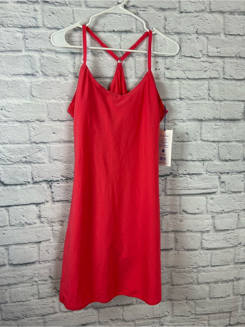 Outdoor Voices NWT Exercise Dress XL Petunia Pink Built-In Shorts UPF 50+